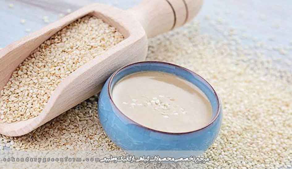 آرده کنجد خالص و طبیعی تهیهشده از کنجد ایرانی