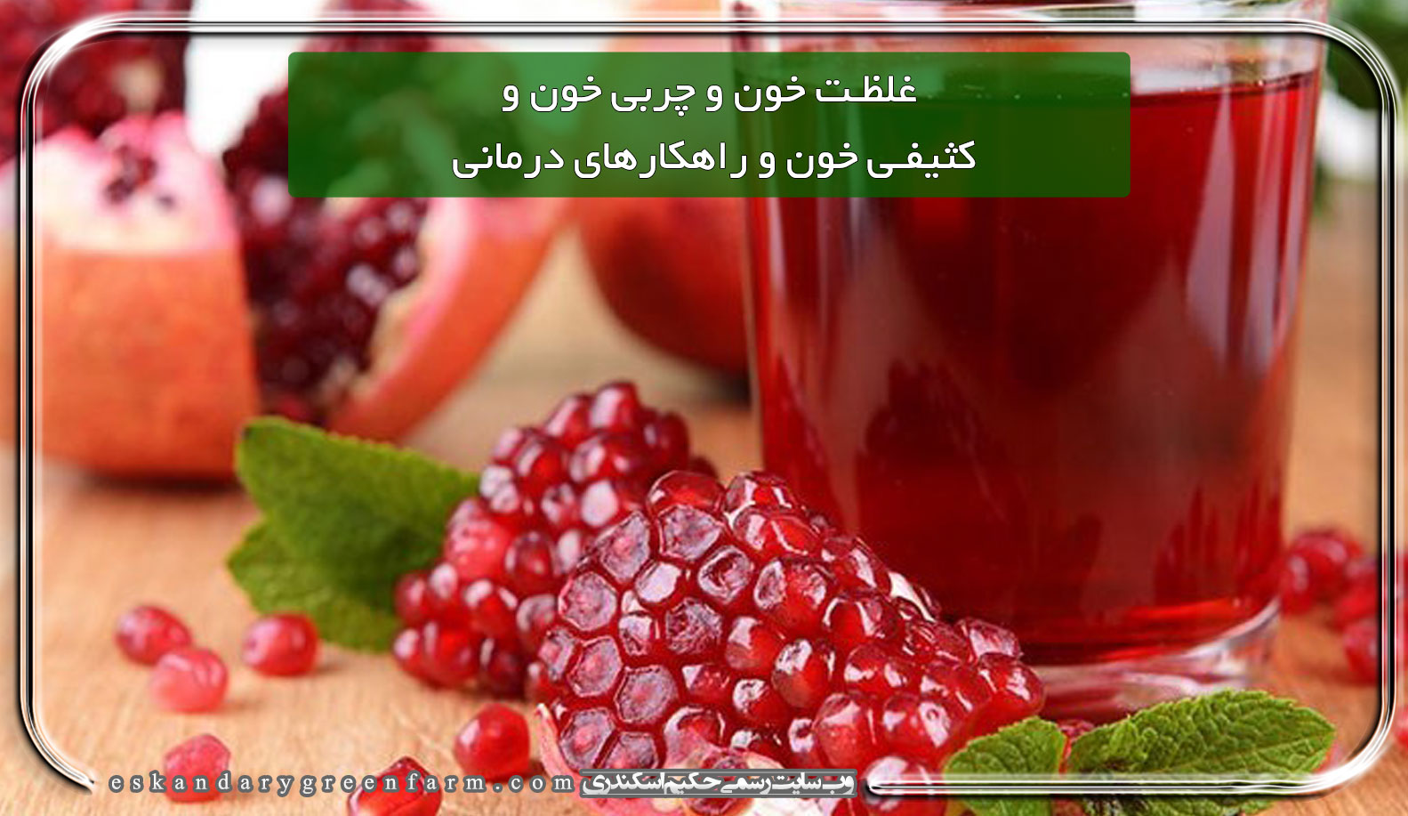 غلظت خون و چربی خون و کثیفی خون و راهکارهای درمانی بر مبنای طب سنتی