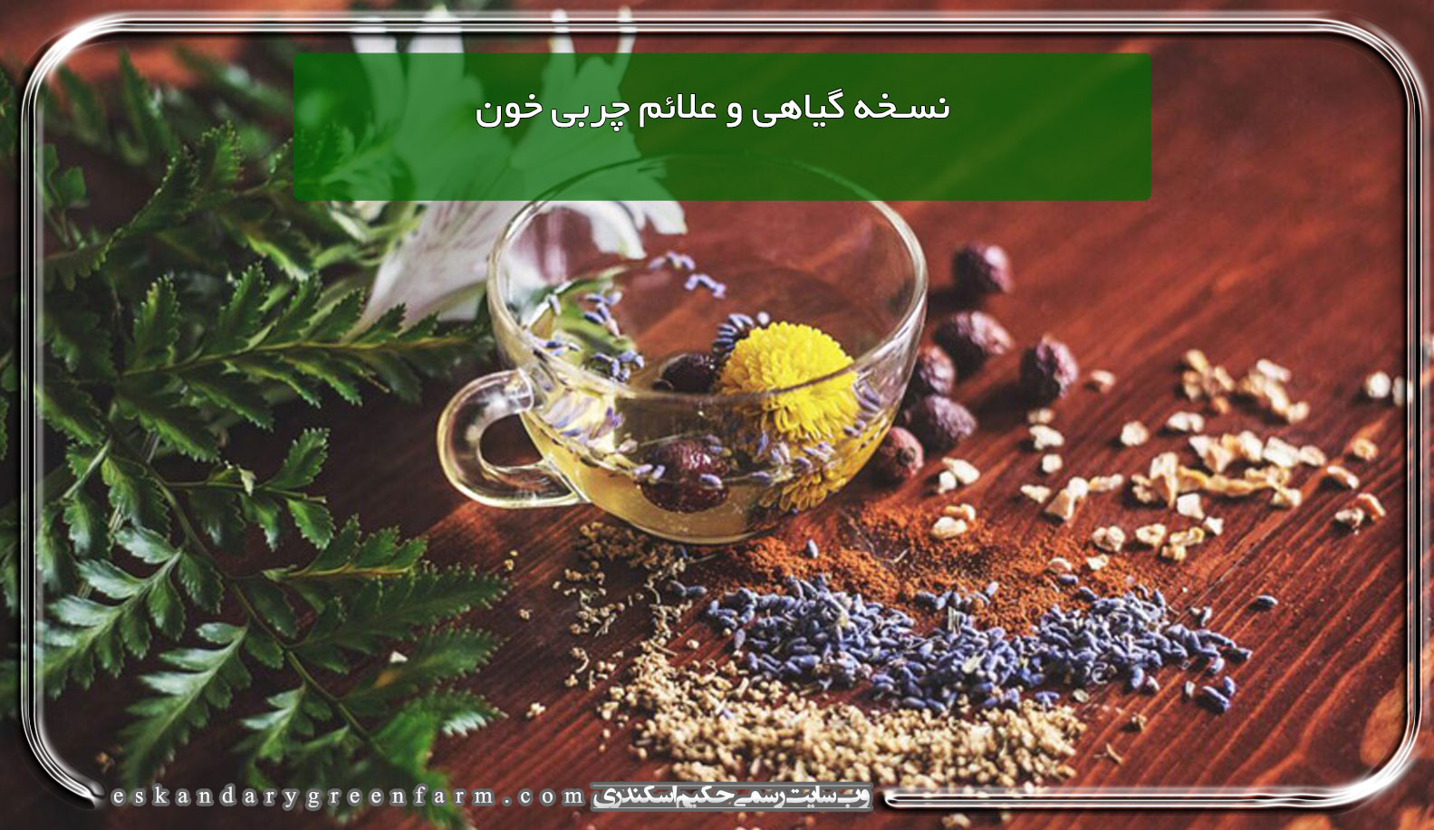 نسخه گیاهی و علائم چربی خون